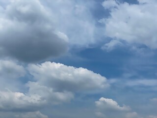 Obraz premium blue sky with clouds