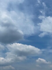 blue sky with clouds