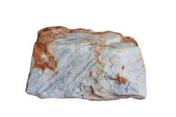 Marble stone or rock isolated on white background included clipping path.