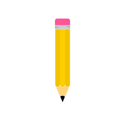 Two crossed pencil isolated. illustration. Education concept