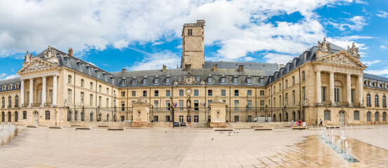 Fototapeta na wymiar Panoramic view at the Place of Libertaion in Dijon - France