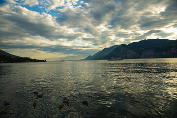 Malcesine on Lake Garda, Italy, Summertime