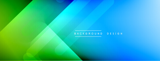 Dynamic lines abstract background. 3D shadow effects and fluid gradients. Modern overlapping forms