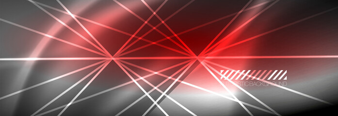 Neon dynamic beams vector abstract wallpaper background. Wallpaper background, design templates for business or technology presentations, internet posters or web brochure covers