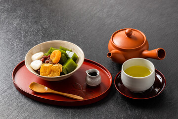 わらびもち　Japanese sweets Warabimochi