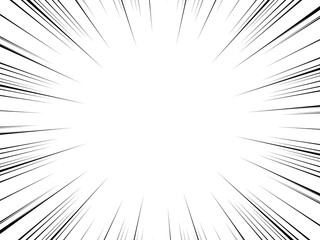 シンプルな集中線