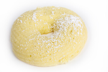 homemade ring shaped lemon cream cheese cookie