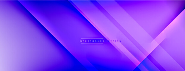 Abstract background - lines composition created with lights and shadows. Technology or business digital template. Trendy simple fluid color gradient abstract background with dynamic