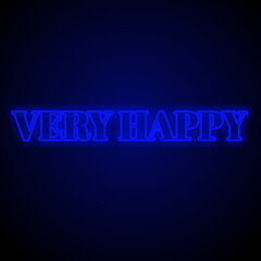 beautiful very happy Design blue color light effect dark background 