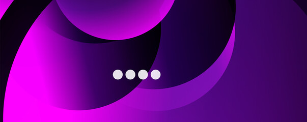 Fluid gradients, swirls and circles. Bright color lines. Vector Illustration For Wallpaper, Banner, Background, Landing Page