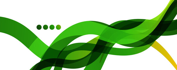 Abstract background - transparent overlapping wavy lines on white pattern. Vector Illustration For Wallpaper, Banner, Background, Landing Page