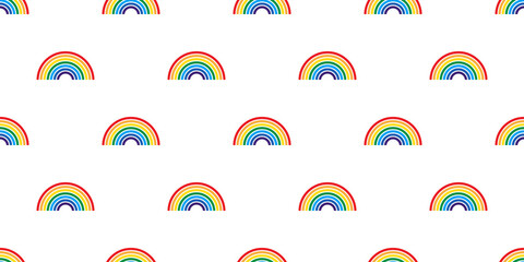 rainbow seamless pattern raining lgbt pride sky vector scarf isolated cartoon doodle repeat background tile wallpaper illustration design