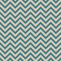 Seamless abstract pattern with blue zigzag lines on beige background.