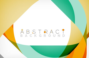 Abstract square shape with overlapping waves, minimal geometric background. Vector Illustration For Wallpaper, Banner, Background, Landing Page