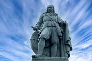 Fototapeta na wymiar Statue of Admiral Michiel de Ruyter in Vlissingen, Zeeland province, The Netherlands