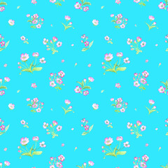 seamless pattern abstracts floral composition