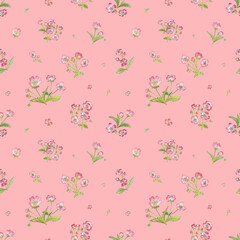 seamless pattern abstracts floral composition