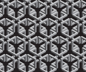 Abstract seamless background. Noise structure with cubes