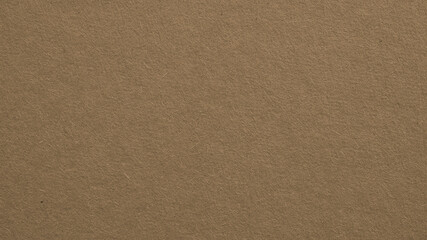 The surface of brown cardboard. Paper texture with cellulose fibers. Background with a pastel tint. Paperboard wallpaper. Textured clean and the home backdrop. Top-down. Macro