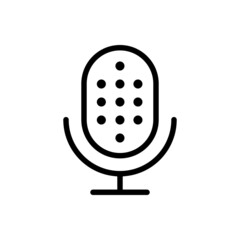Microphone icon vector set. Voice illustration sign collection.  Karaoke microphone symbol or logo.