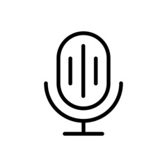 Microphone icon vector set. Voice illustration sign collection.  Karaoke microphone symbol or logo.