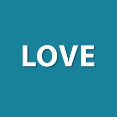 red heart shape over white background. love card design