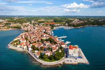 Foto op Canvas Porec op het schiereiland Istrië met de Eufrasiusbasiliek © Spanic