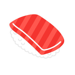 マグロのお寿司のイラスト