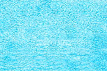 Blue transparent water surface in the swimming pool. Horizontal pool background. Aerial, drone view