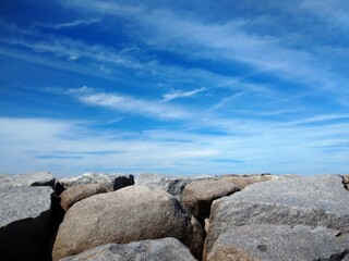 rocks and sky