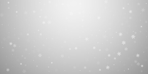 Sparse snowfall Christmas background. Subtle flyin