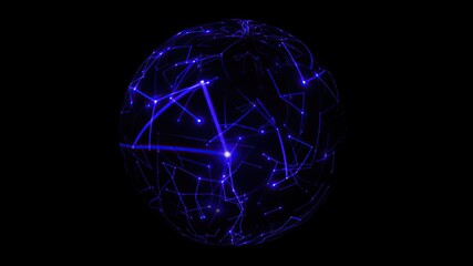 Connections concept on rotating sphere