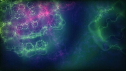 Space Flight Into A Star Field In Galaxy Clouds And Lightning Ne