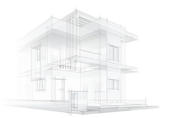 modern house architectural drawing