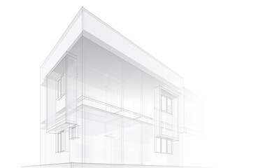 modern house architectural drawing