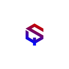SQ logo simple design