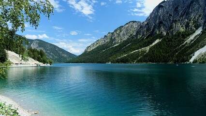 Naklejka na ściany i meble Lake in the Alps
