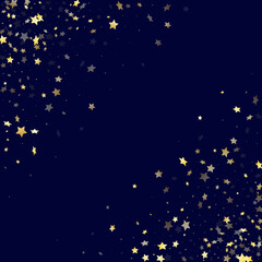 Fototapeta na wymiar Gold falling star sparkle elements of glitter gradient vector background.