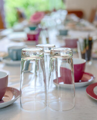 Table setting for a birthday party