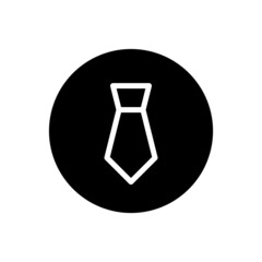 Tie icon vector glyph rounded style