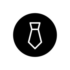 Tie icon vector glyph rounded style
