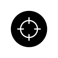 Focus aim icon vector glyph rounded style