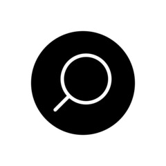 Search icon vector glyph rounded style