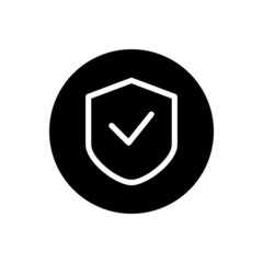 Shield icon vector glyph rounded style