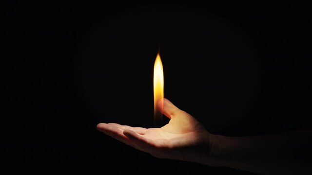 手から炎がでる 合成