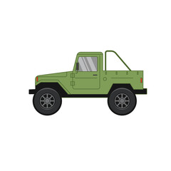 Green 4x4 vehicle truck