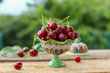 cherries in a bowl