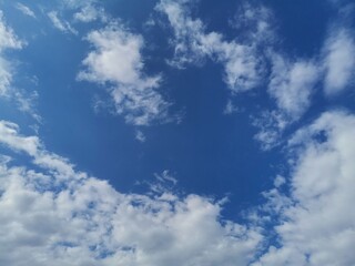 Fototapeta na wymiar Blue sky and white clouds.