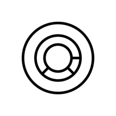 rounded chart icon vector line rounded style