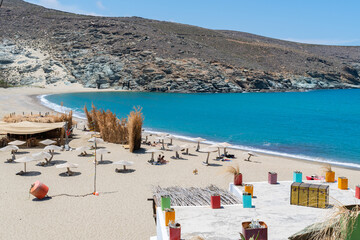 Kolympithra beach in Tinos island, Greece